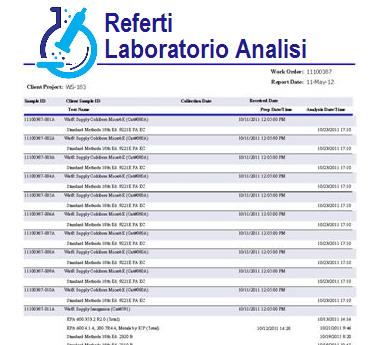 Referti Laboratorio Analisi